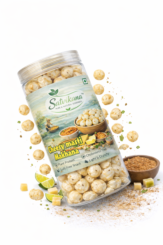 Cheesy Masti Roasted Makhana | Healthy Fox Nuts 70g | Satvikana