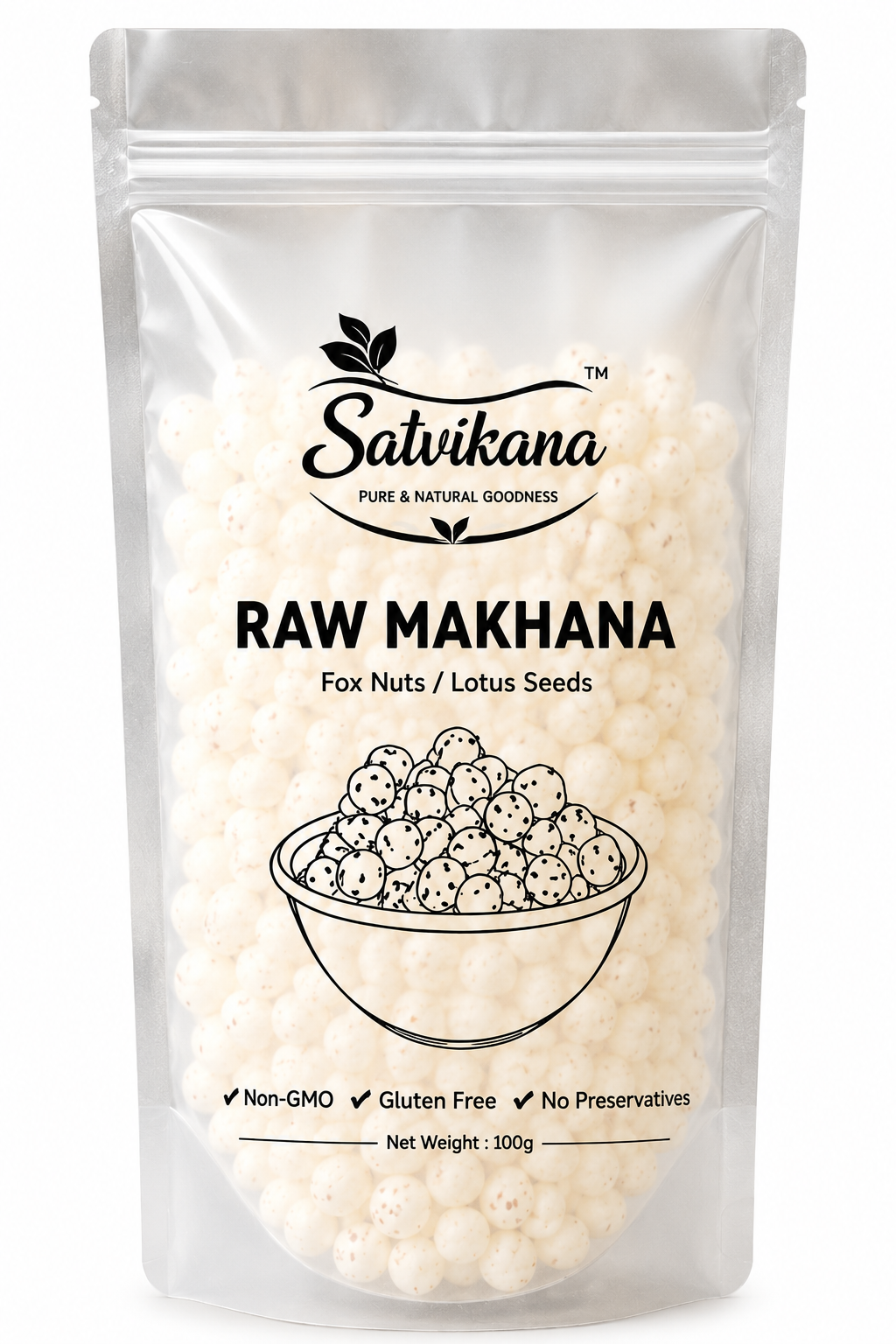 Buy Raw Makhana Online | Satvikana Premium Fox Nuts – Natural, Healthy & Unprocessed | 100grams (Copy)