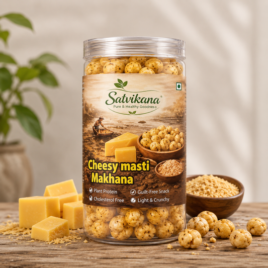 Cheesy Masti 70g | Gluten Free | No Added Preservatives | Rich in Protein & Calcium | Healthy Superfood Snack