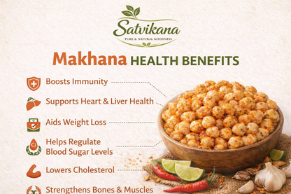 Cheesy Masti Roasted Makhana | Healthy Fox Nuts 70g | Satvikana