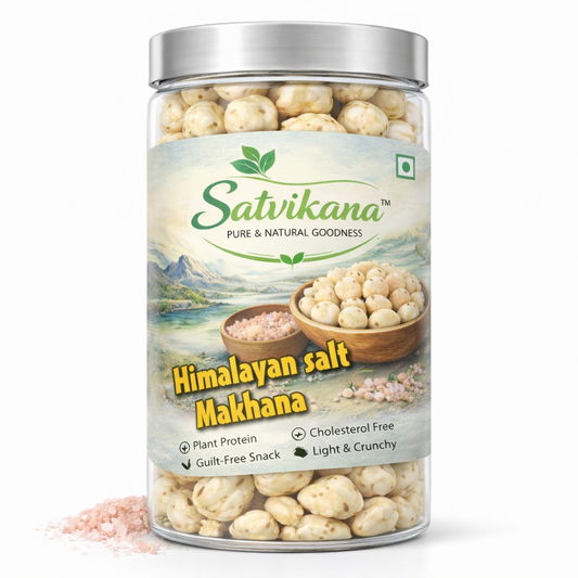 Himalayan Salt Flavoured Makhana | Healthy Fox Nuts 70g | Satvikana