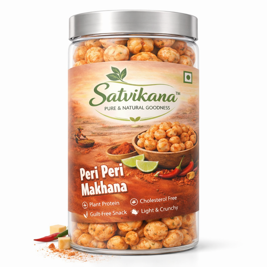 Peri Peri Flavoured Makhana | Healthy Fox Nuts 70g | Satvikana