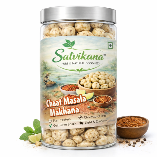 Chat Masala Flavoured Makhana | Healthy Fox Nuts 70g | Satvikana